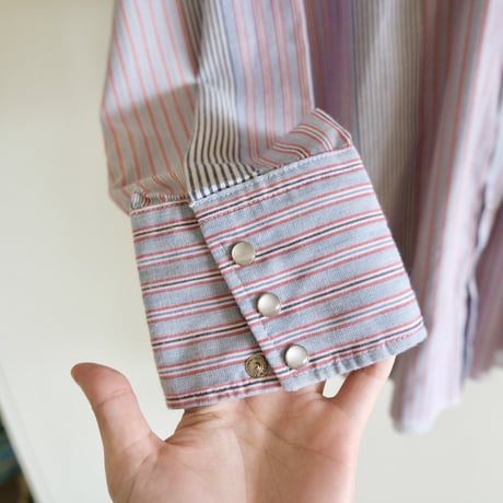 Ranch and town / stripe western shirt