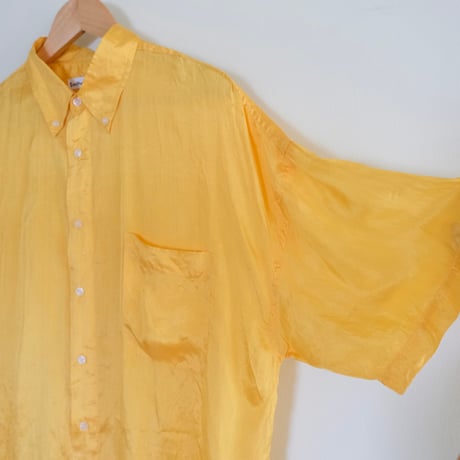S/S silk shirt / "yellow"