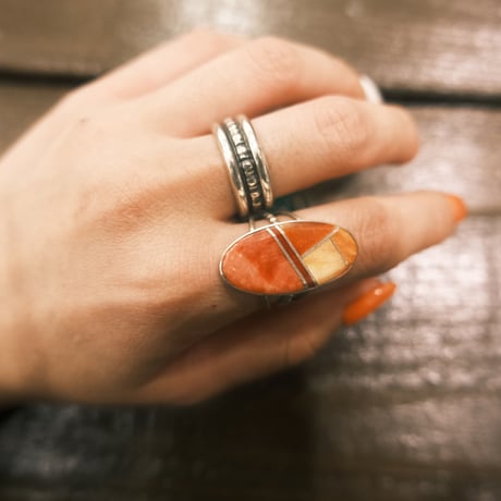 navajo / Harold Smith / Inlay ring