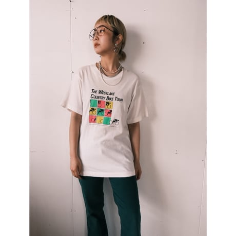 "country bike" print tee