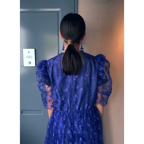 Euro vintage / tulle long dress