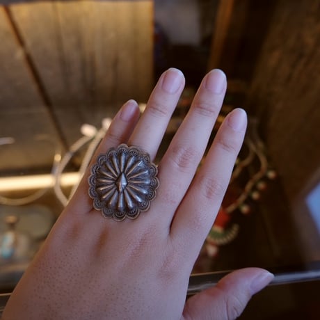 navajo / concho ring