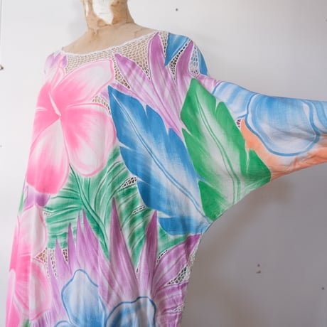 mesh × flower tunic