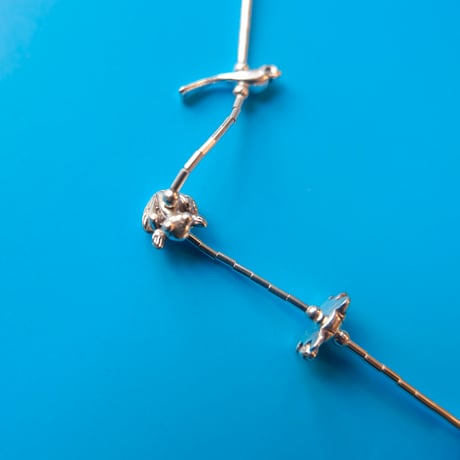 Indian jewelry / silver fetish necklace