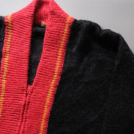 flower knit cardigan / mohair