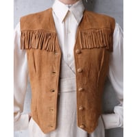 leather vest with fringe