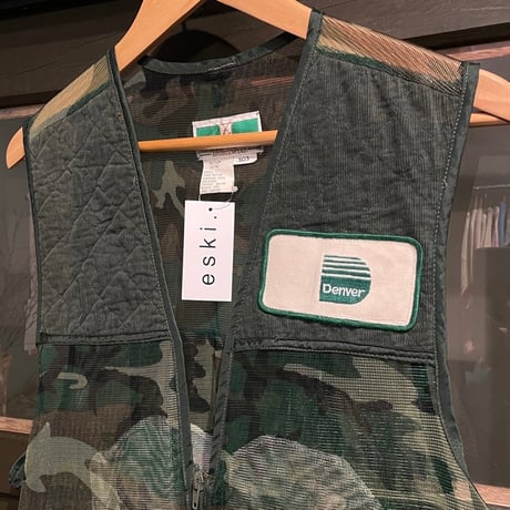 eski. remake / "dog" mesh camo vest