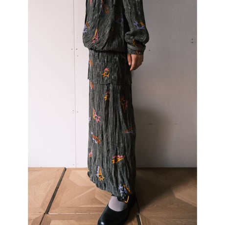 80s layered design dress