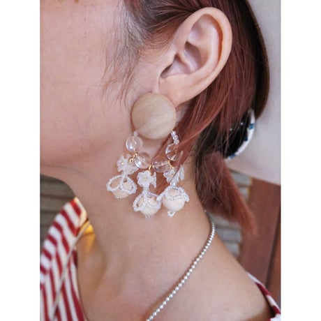 lili by SERI / wood flower mini foop / natural