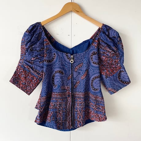 African batik tops with rhinestones
