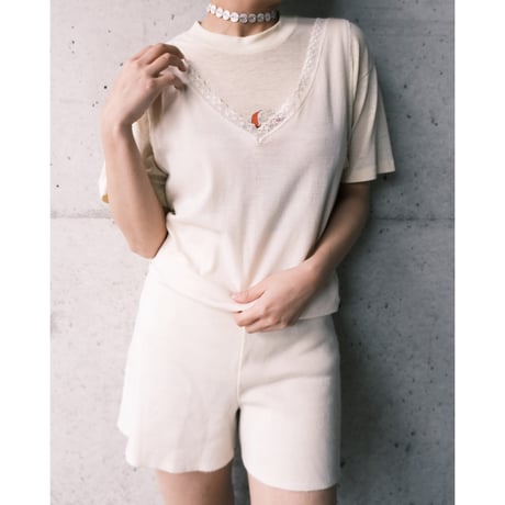 wool × silk tank top