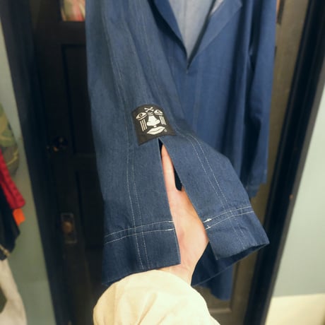 super long  sleeve denim dress