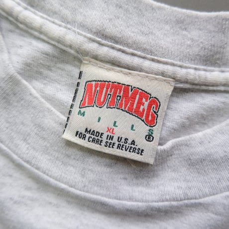 cut off print tee / gray