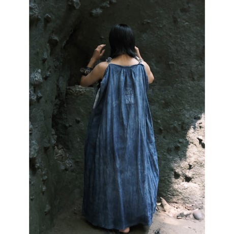 eski.  original dress / overdye "blue"