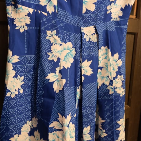 N/S flower dress / blue