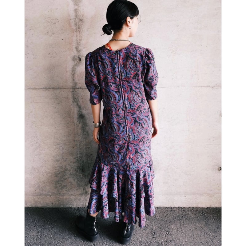 ドレス Original paisley pattern dress paisley dress | e s k i .