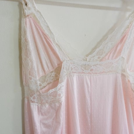 70s pin dot cami dress
