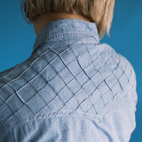 70s rose chambray shirt