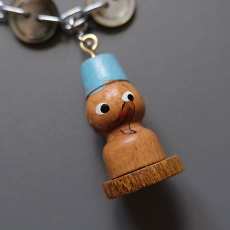 eski. original shell chain necklace "wood doll"