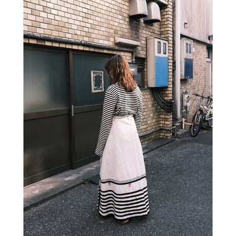wrap skirt with line