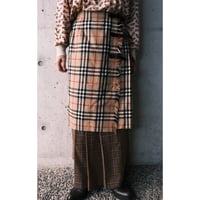 Burberrys / wool check skirt