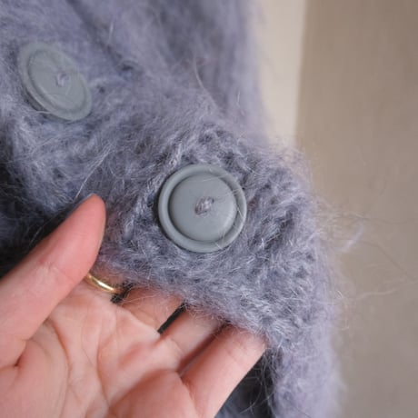 "BAA COSTUME MFG." / king mohair sweater / gray