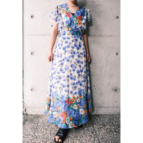 70s flower dress