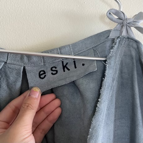 eski.  original dress / overdye × hand paint "gradation"