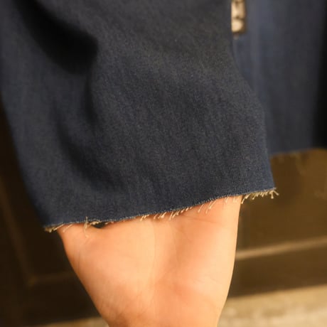 super long  sleeve denim dress
