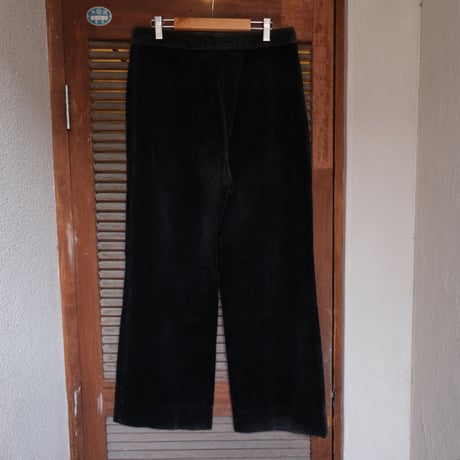 black velours pants / made in France
