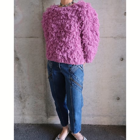 80s poodle knit
