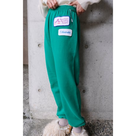 sweat pants with patch
