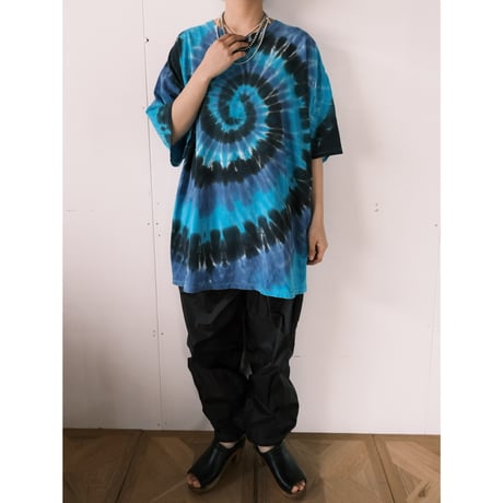 tie-dye big tee / blue