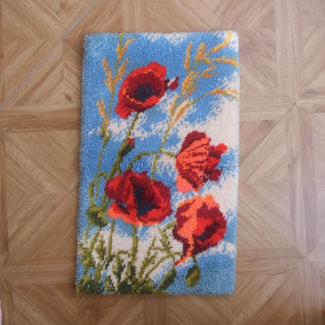 vintage rug "flower"