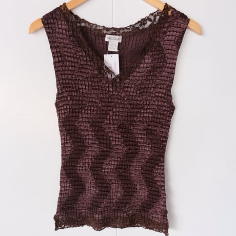 wrinkle ns tops / brown
