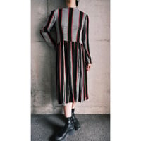60s ~70s vintage gingham check dress