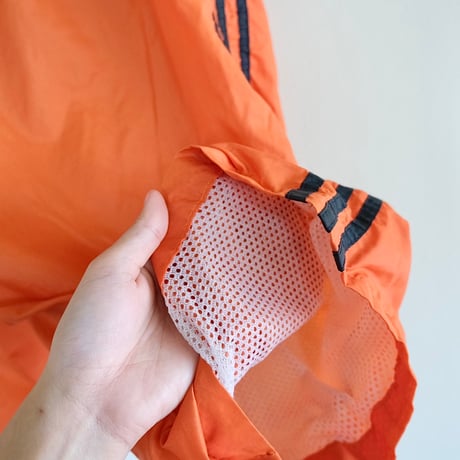 “adidas” orange nylon half pants