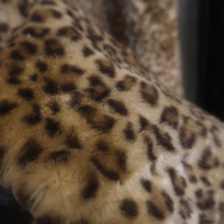 vintage leopard fake fur coat