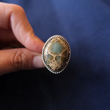 green jasper ring