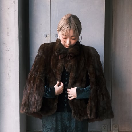 vintage fur cape