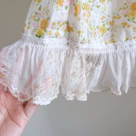 70s flower dress ※as is
