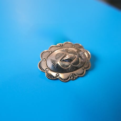 navajo / concho brooch