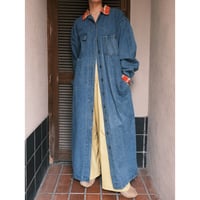 denim long coat
