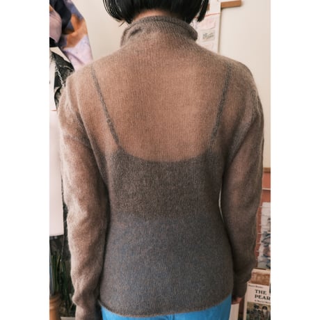 see-through mohair knit