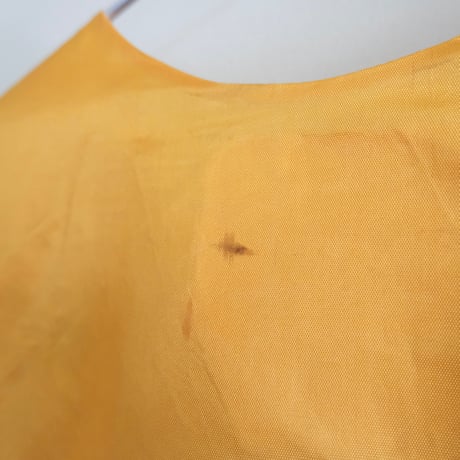 eski. remake / acetate gown with rabbit patch