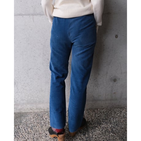 high-waist corduroy pants
