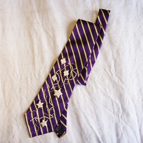 "繕う" collaboration beads embroidery necktie "star"