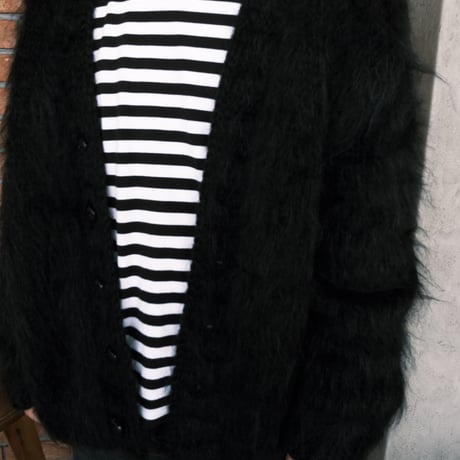 "BAA COSTUME MFG." / king mohair sweater / black