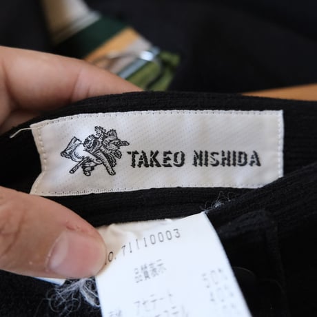 TAKEO NISHIDA / black slacks