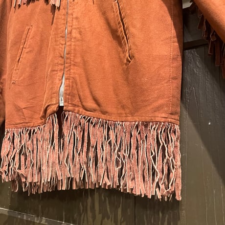 〜70s fake suède fringe jacket